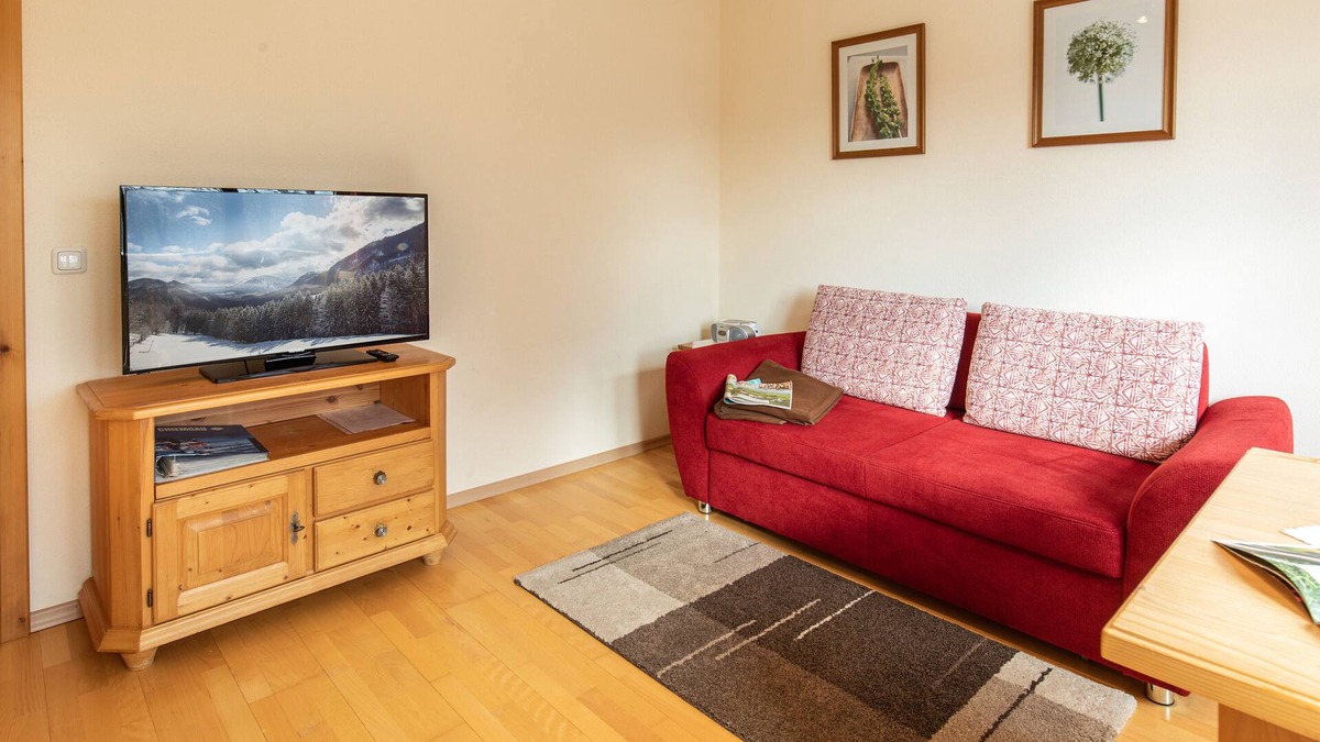 Ruhpolding Apartment | Apartment Sophia 34sqm, balcony, kitchenette, 1 bedroom, living room, max 2 p.