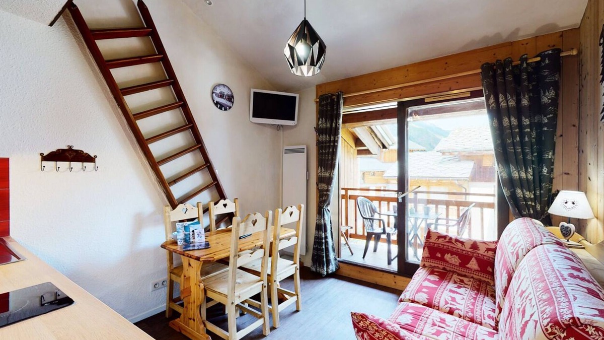 Les Boisses Apartment | Apartment Studio Mezzanine Tignes 1800