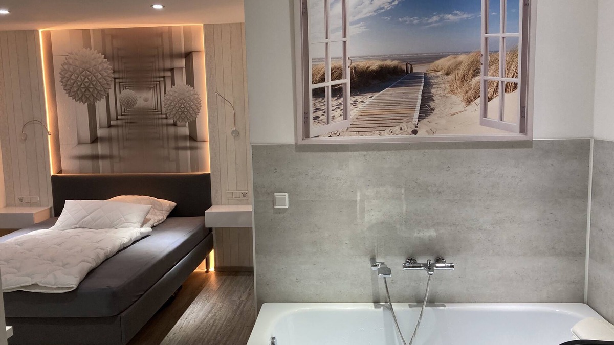 Leverkusen Apartment | Apartment-Superior-Private Bathroom-Garden view-Zimmer 102