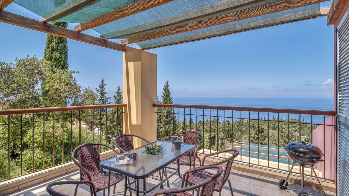 Drimonas Apartment | Apartment 'Villa Penelope' with Sea View, Wi-Fi and Air Conditioning