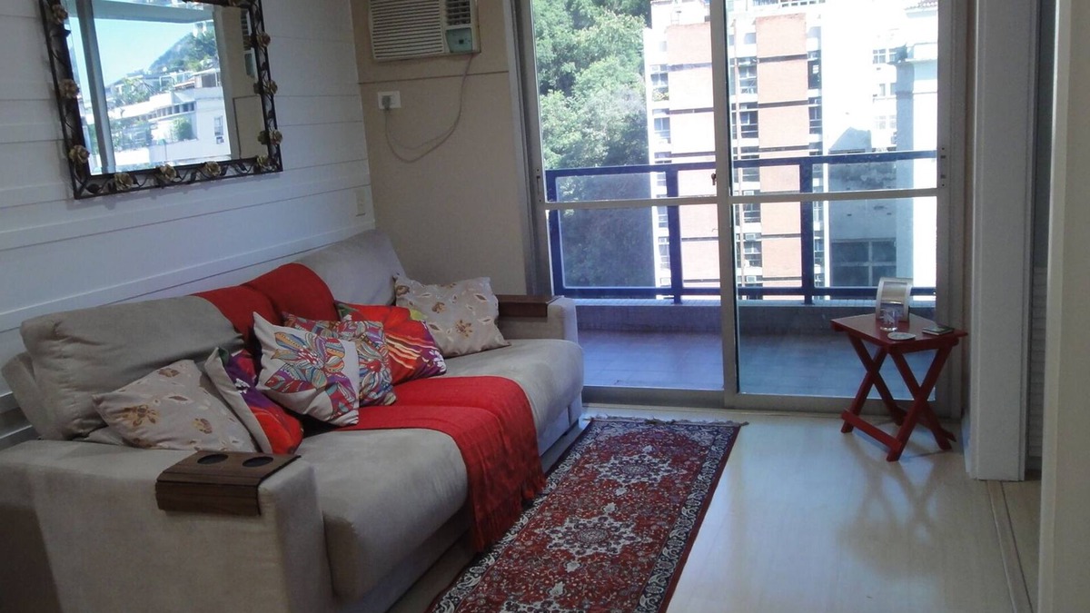 Zona Sul Apartment | Apartment with 2 bedrooms, services and garage in Humaitá, Lagoa and Christ view
