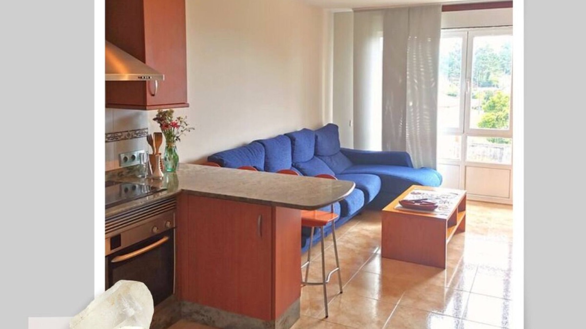 Boiro Apartment | Apartment with 2 double bedrooms (4 persons), 1 bathroom at 400 meters from the beach