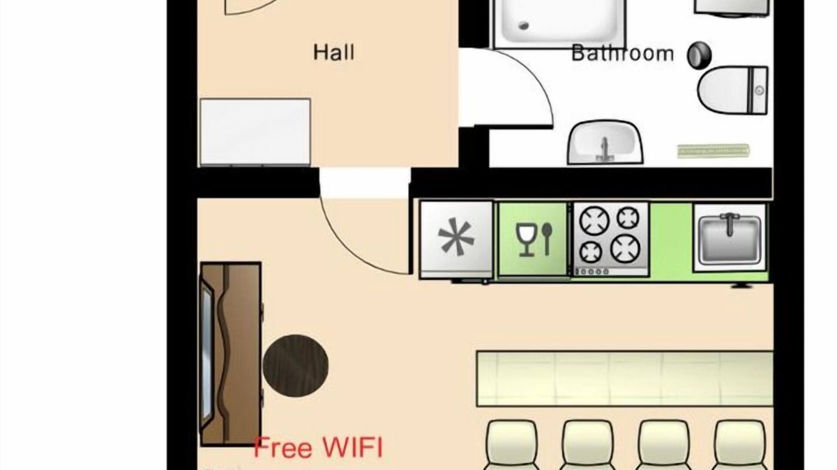 Karlovy Vary Apartment | Apartment with 2 rooms, kitchenette and bathroom for 2-4 people