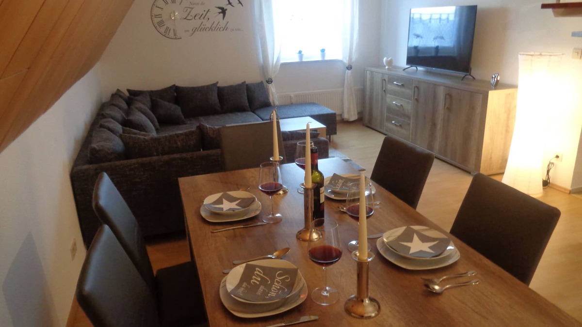 Hessisch Oldendorf Apartment | Apartment with a view of the Weser Uplands and a convenient location
