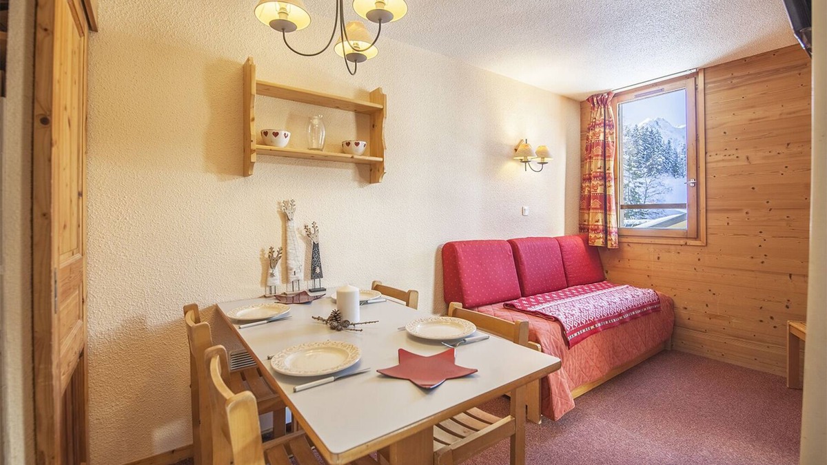 Doucy-Combelouviere Apartment | Apartment with balcony at the foot of the slopes and close proximity to shops and services