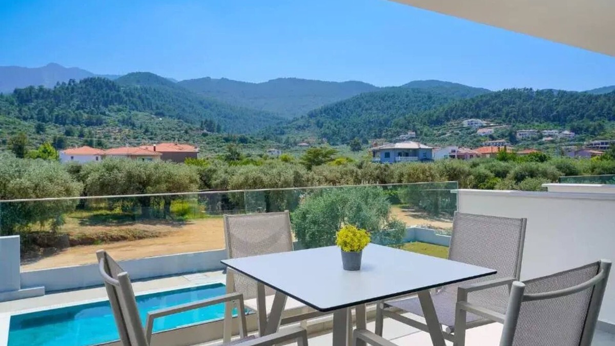 Thasos Town Apartment | Apartment with Mountain View 38sqm - Olia Thassos Luxury Apartments