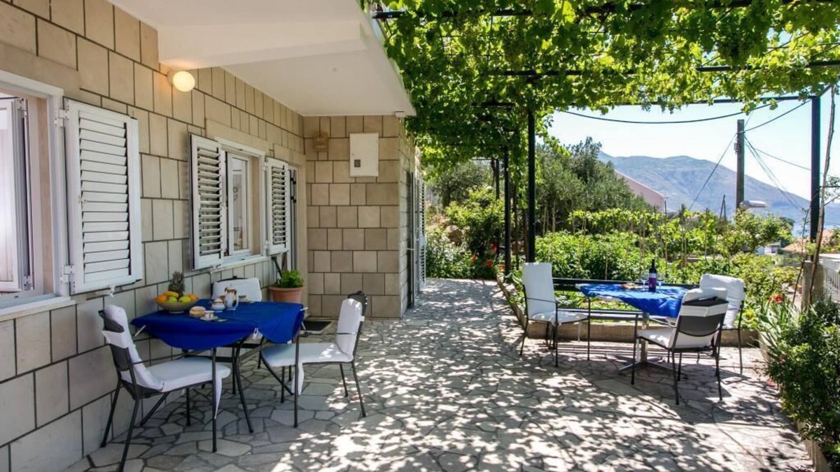 Brasina Apartment | Apartments Olive - Comfort One Bedroom Apartment with Terrace and Sea View - Popolica 50