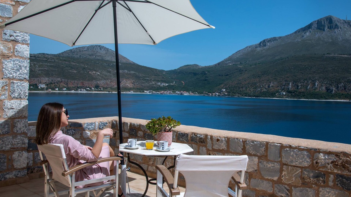 Karavostasi House | Aphrodite - traditional stone built studio apartment