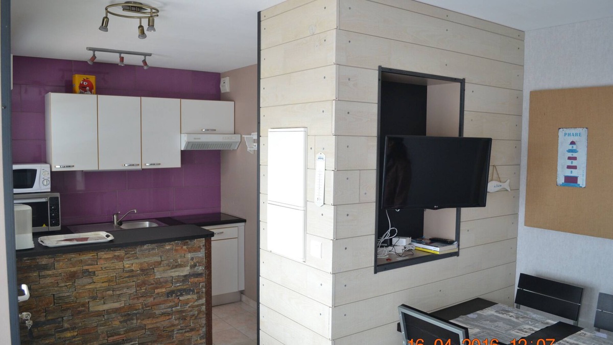 Le Portel Apartment | Appart in beautiful residence facing the sea wifi