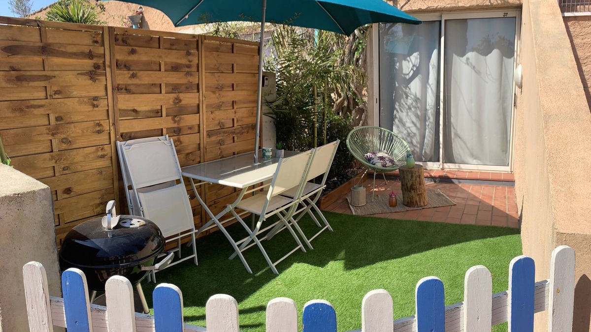 Fitou Apartment | Appart RDC 5 pers - Estate with swimming pool - Private parking lot