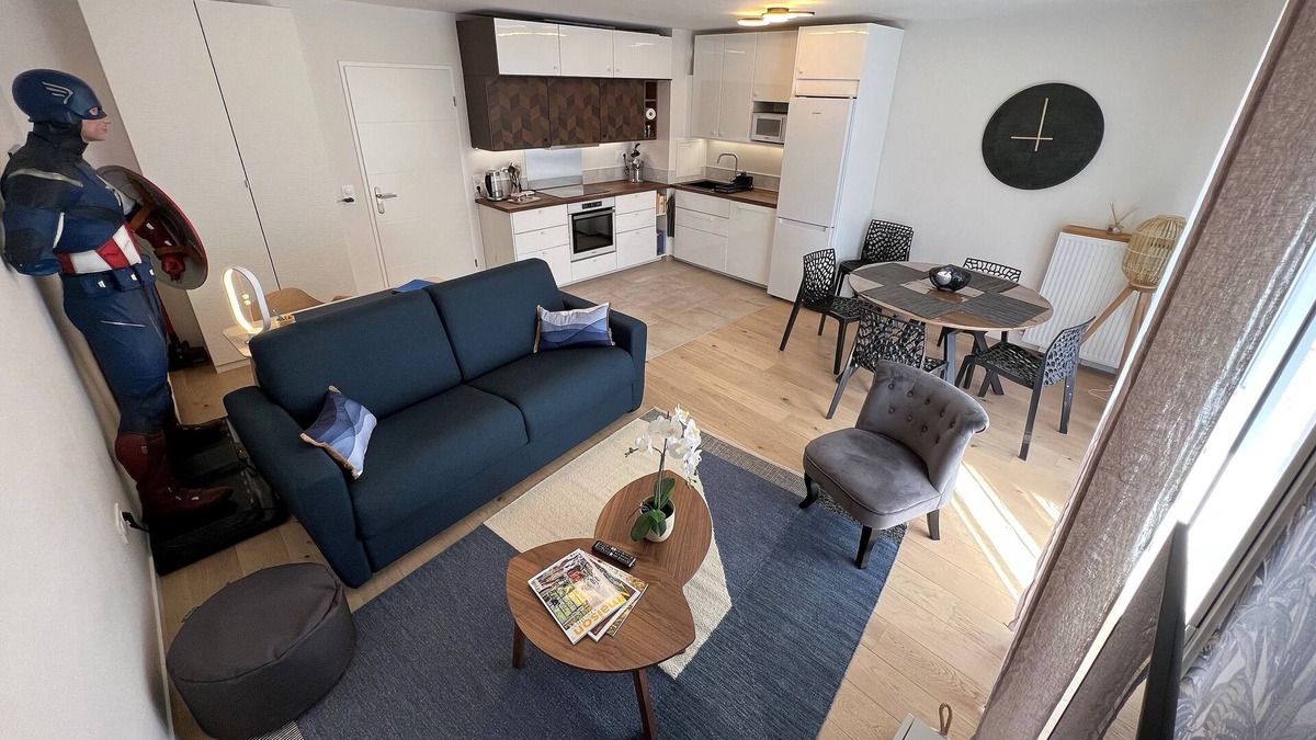 Chessy Apartment | Appartement 6 personnes, 5mn Disneyland Paris, Val d'Europe + Captain America +