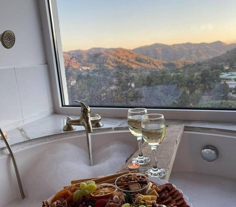 Agros Villa | Aprosmeno Jacuzzi House 1