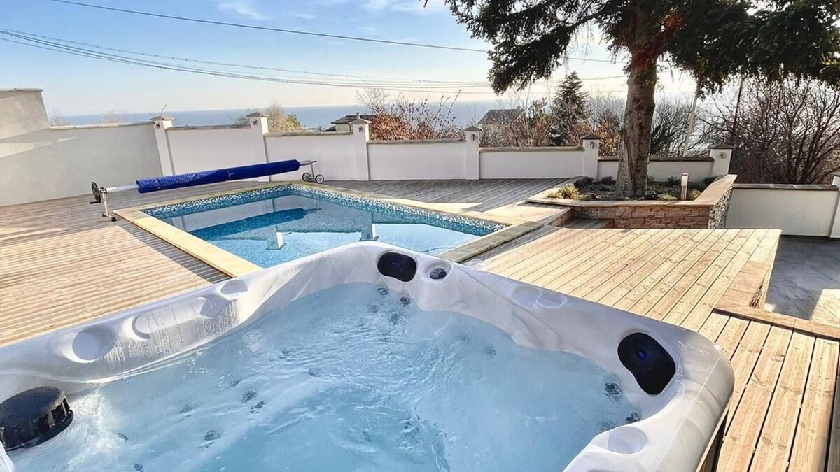 Osenovo House | Aquamarine house,lovely sea view, private pool,jacuzzi