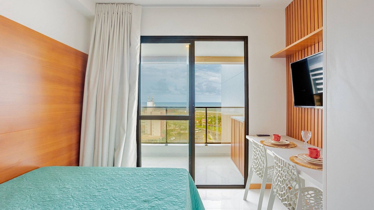 Armacao Apartment | AR03 Beautiful Studio Sea view 750m from the beach - Armação