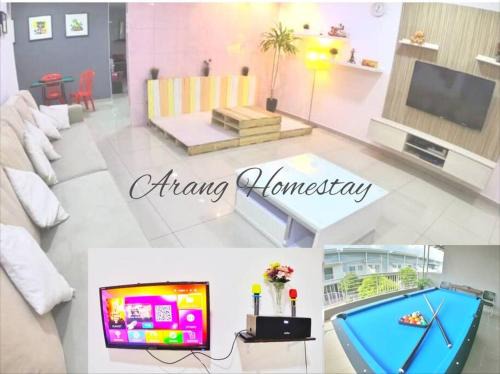 Kampung Ayer Meleleh House | Arang Homestay14pax 4room(BBQ)(Kbox)Near to Beach