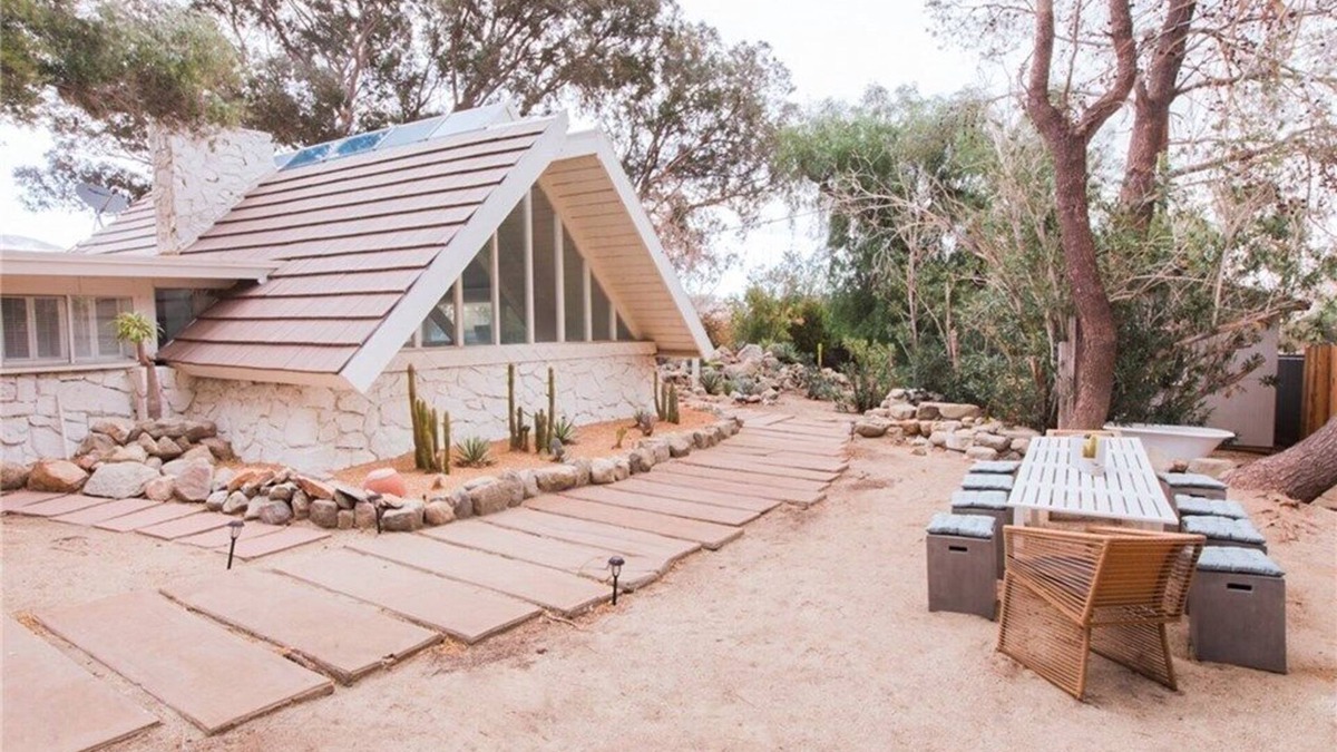Palm Springs House | Architecturally stunning A-Frame desert home. Feat. Pool/Hot Tub/Artist Studio.