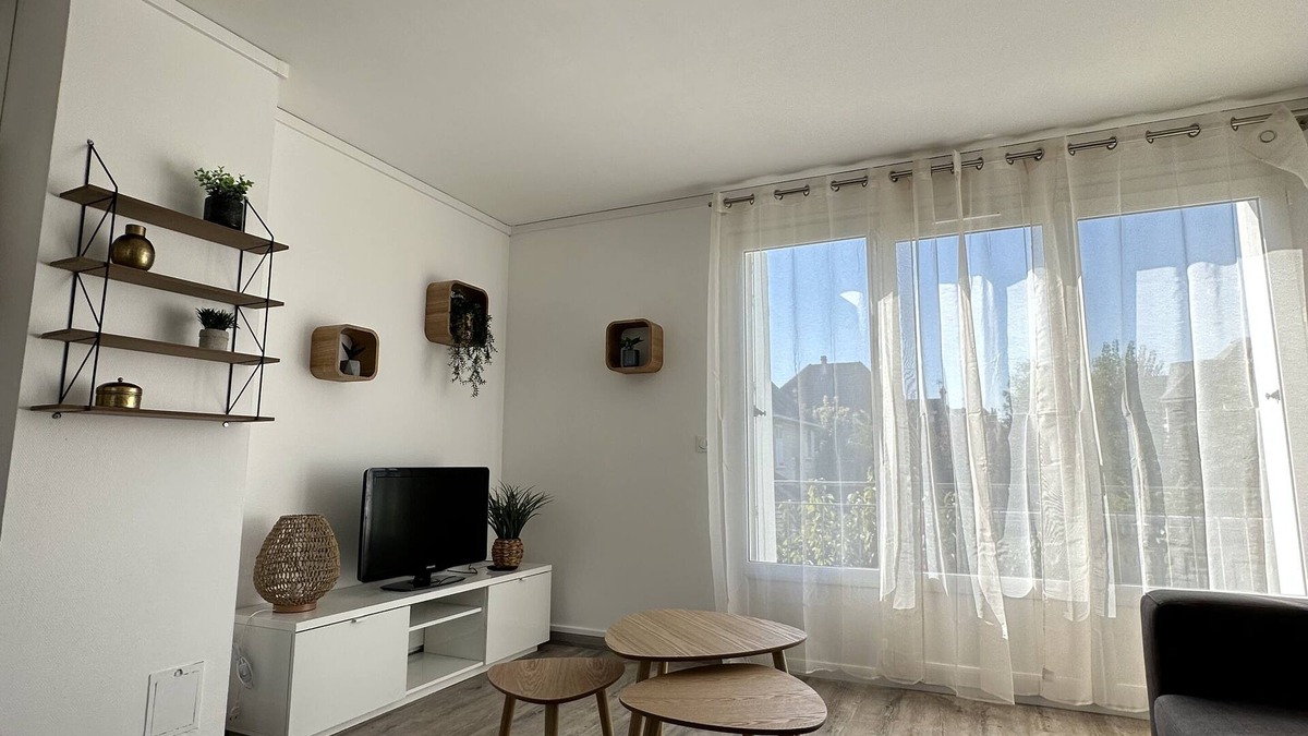 Ouistreham Apartment | Arlette Grand F2 47 m2 Riva Bella Quartier Résidentiel Calme
