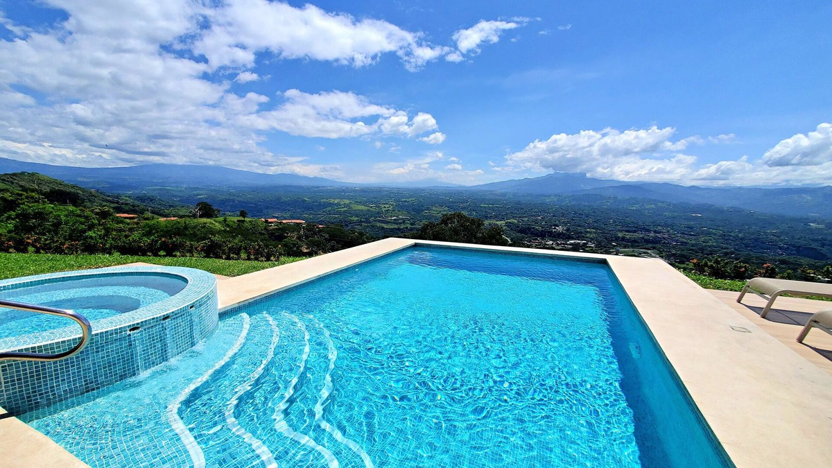 Mercedes Villa | Atenas Mountain Top Villa - Heated Pool- Breathtaking Views. AC in the bedrooms