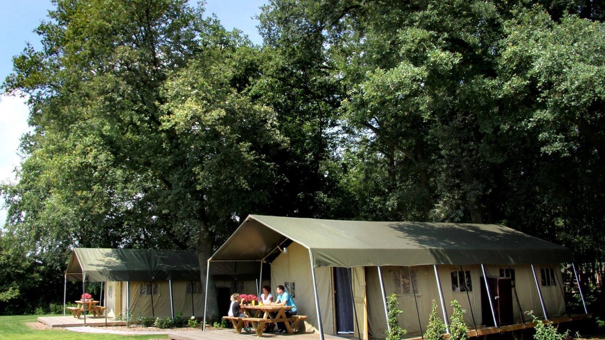 Municipality of Haaksbergen House | Atmospheric tent lodge with dishwasher, in Twente