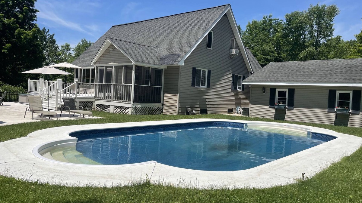 Meredith House | Augusta Woods - In-ground pool, peaceful setting, tasteful décor