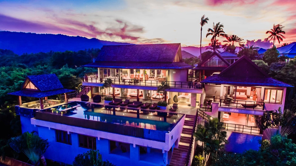 Bophut Hills Villa | Baan Grand Vista - 5 Bed Private Pool Sea View Villa