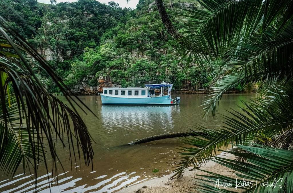 Mzamba Beach Boat Rental | Baby Blue Houseboat