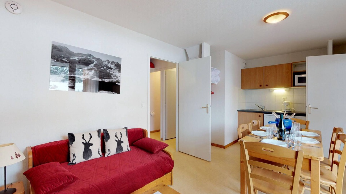 Termignon Apartment | Balcons B 026 - PARC NAT. VANOISE appart. 6 pers.