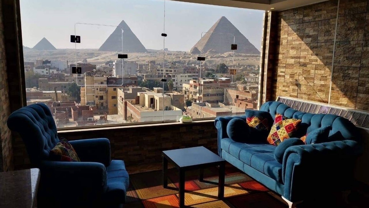 Giza Apartment | Balcony Pyramids View Apartment