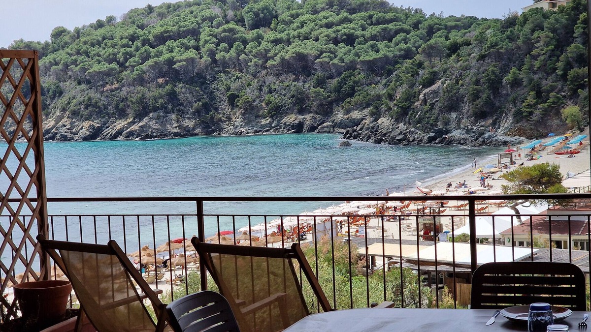 Fetovaia Apartment | Balcony with sea view - Apartment Orchidea