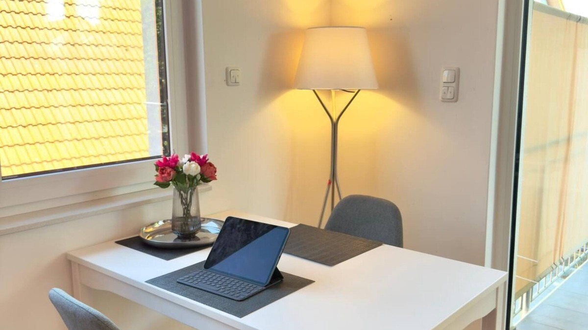 Neureut Sudlicher Teil Apartment | Balkonliebe Karlsruhe - washing machine, underfloor heating, parking space