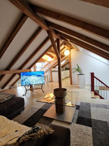 Baltmannsweiler Apartment | Baltmannsweiler CHALET style top floor apartment no smoking