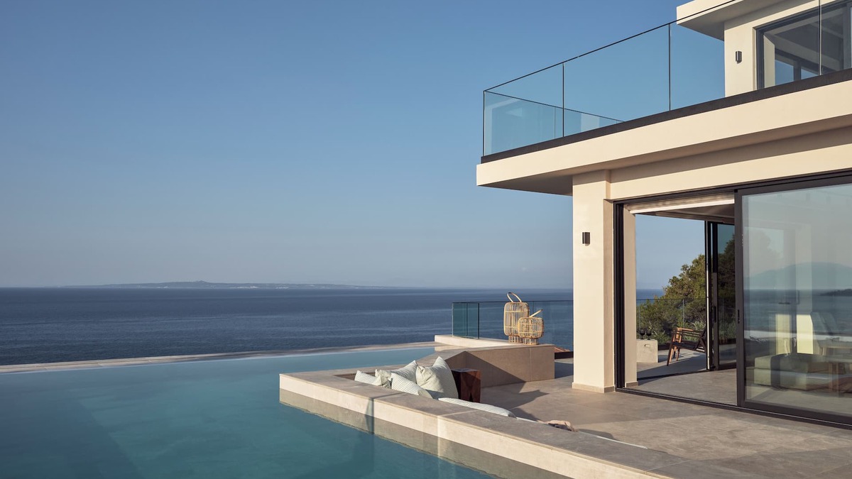 Argassi Villa | Bardo Villa, 180° of Endless Blue with Heated Pool