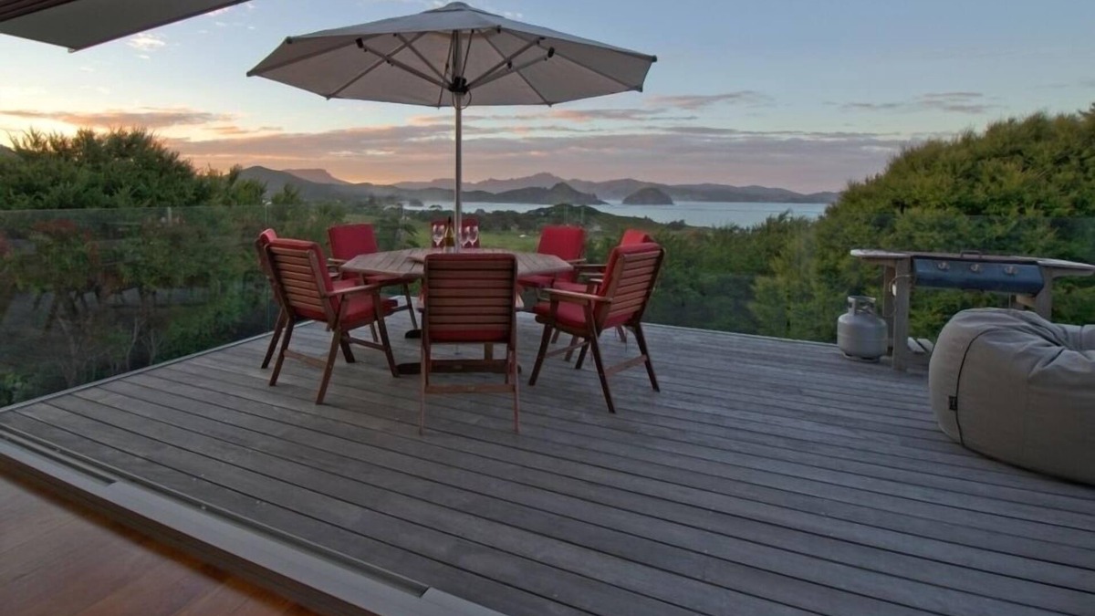 Tryphena House | Barrier Headquarters entire complex. Unobstructed 270 degree view beach/mountain