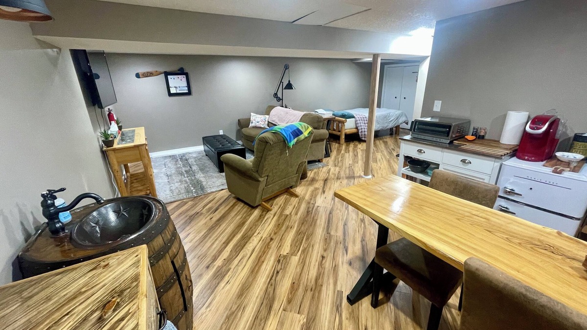 St. Louis Park Apartment | Basement guest suite in a quiet home. Family-friendly neighborhood.