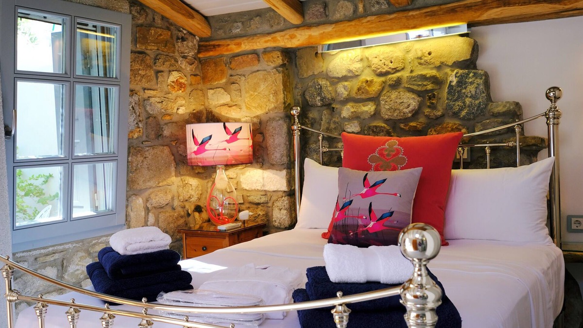 Myrina Apartment | Basil Room in Limnos Experience Townhouse