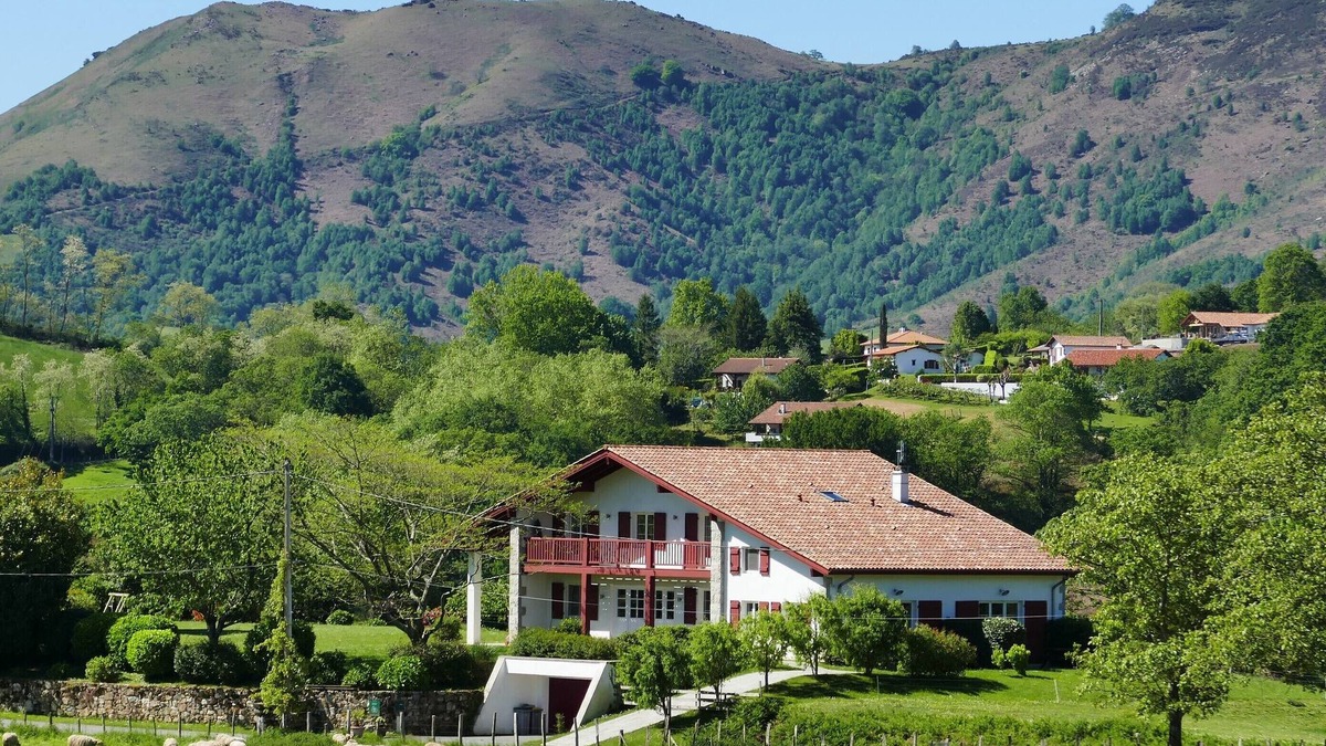 Louhossoa Apartment | BaskoParadis I Eco Gite I Bed 160 I Terrace I Panoramic view I Garden I Donkeys