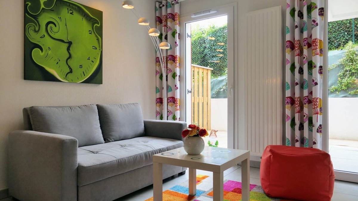 Cambo-les-Bains Apartment | BaskoParadis I Apt Design I Adapted reduced mobility I Bed 160 I Terrace I Patio