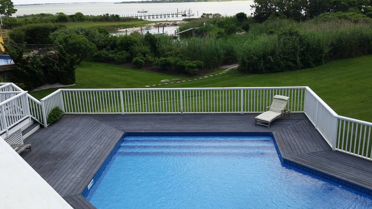 East Moriches House | Bayfront beauty with heated pool! Minutes to Westhampton!