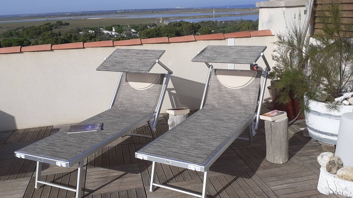 Saint-Pierre-la-Mer Villa | BEACH 5mn. panoramic view : SEA, GARRIGUE .ROOF -TOP. No VIS à VIS