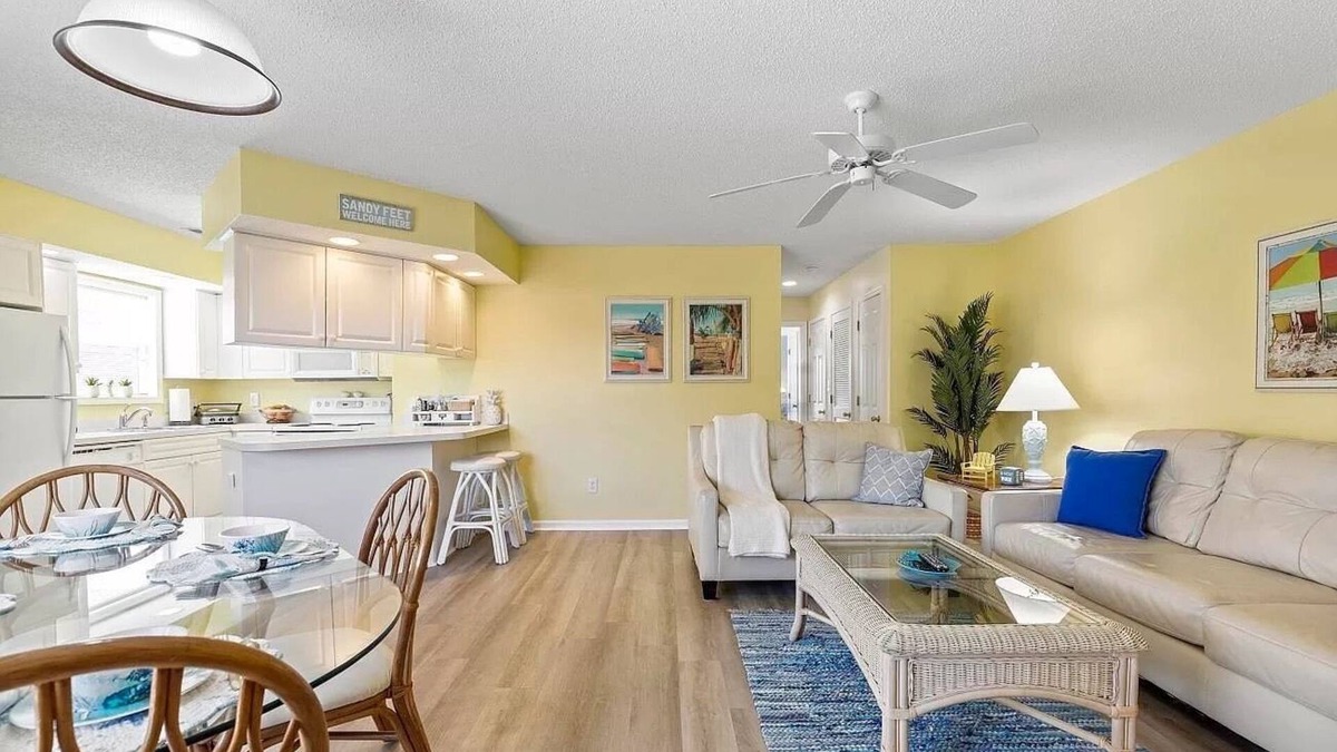 Cherry Grove Beach Condo | Beach Bliss Within Reach: Bright & Serene First-Floor Haven