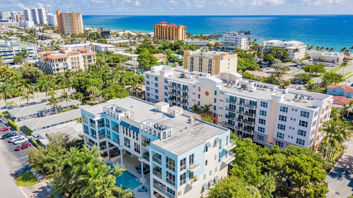 Deerfield Beach Condo | Beach Corner Penthouse Water Views on Both Sides Steps to Ocean