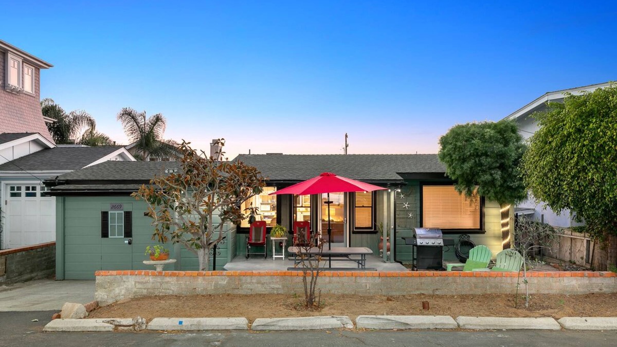 Carlsbad Village Cottage | Beach Cottage a few homes from the Beach