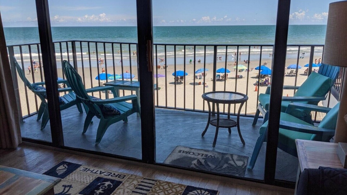 Garden City Condo | Beach Dreams n2nd floor BEST VIEW Watch the waves roll in from the living room.