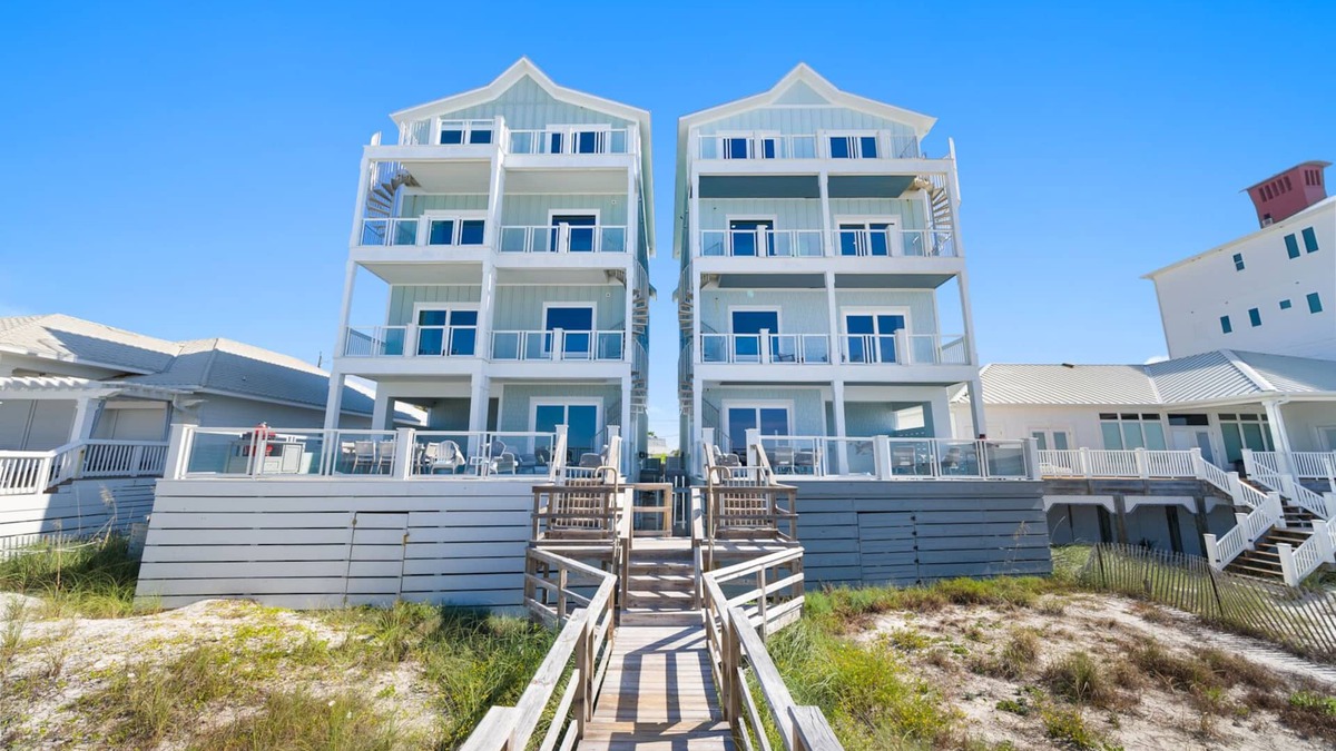Crescent Beach House | "Beach Happy" - a Private Luxury Beachfront Home w/Heated Pool and Elevator! Chairs & Umbrellas Included in Reservation!