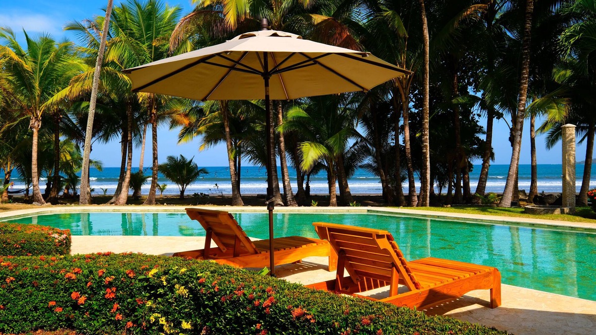 Paquera House | Beachfront Home w/Pool in a Private Complex - Golf & Country Club.