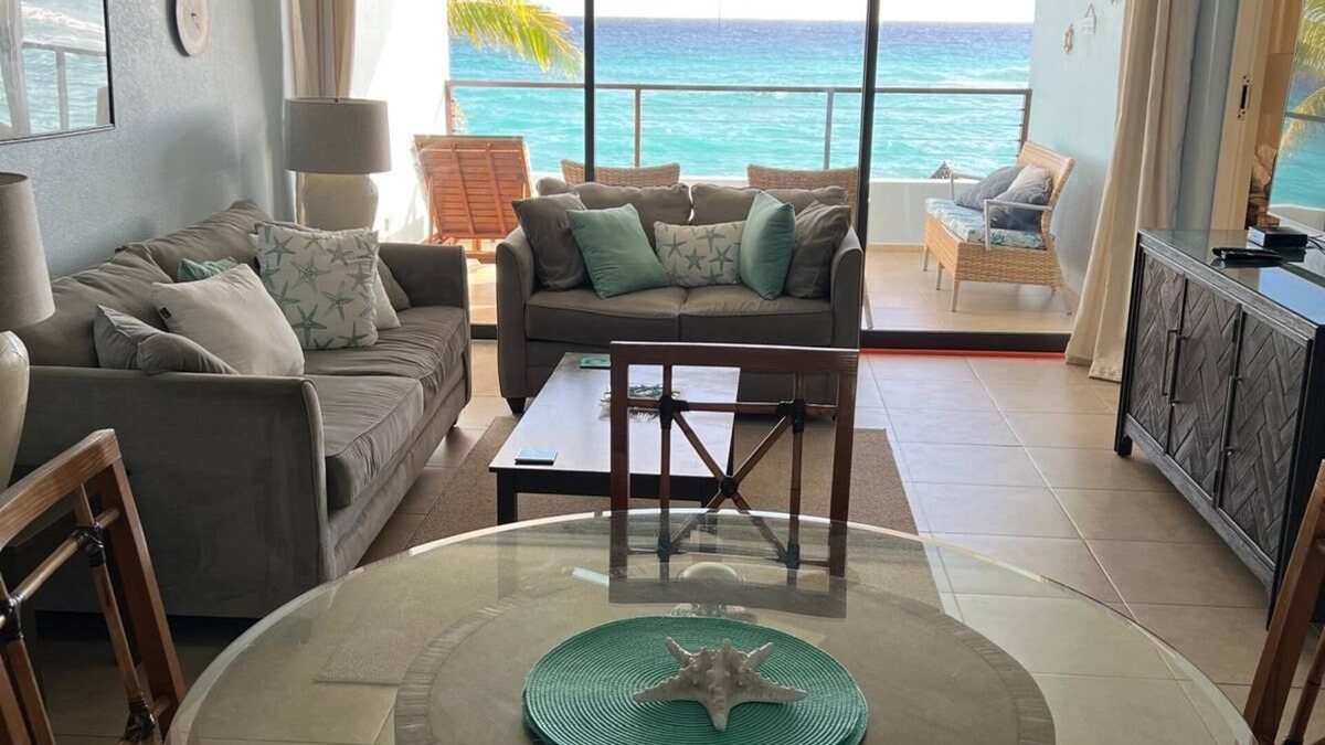 St. Lawrence Gap Condo | Beachfront 2-bedroom condo in St Lawrence Gap near Oistins