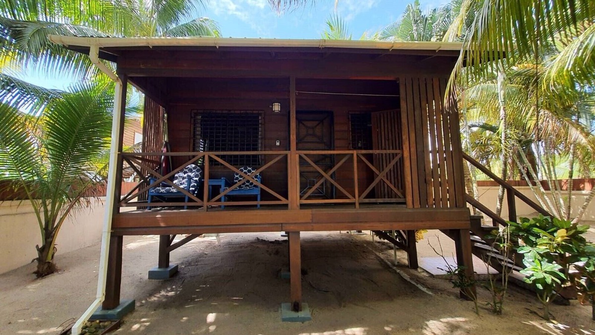 Hopkins Cabin | Beachfront Baby Blue Cabana, Gold Standard Approved