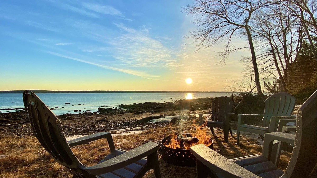 Corea House | Beachfront Breezes 20 Steps To Water w/Beach Firepit & Grill Near Acadia