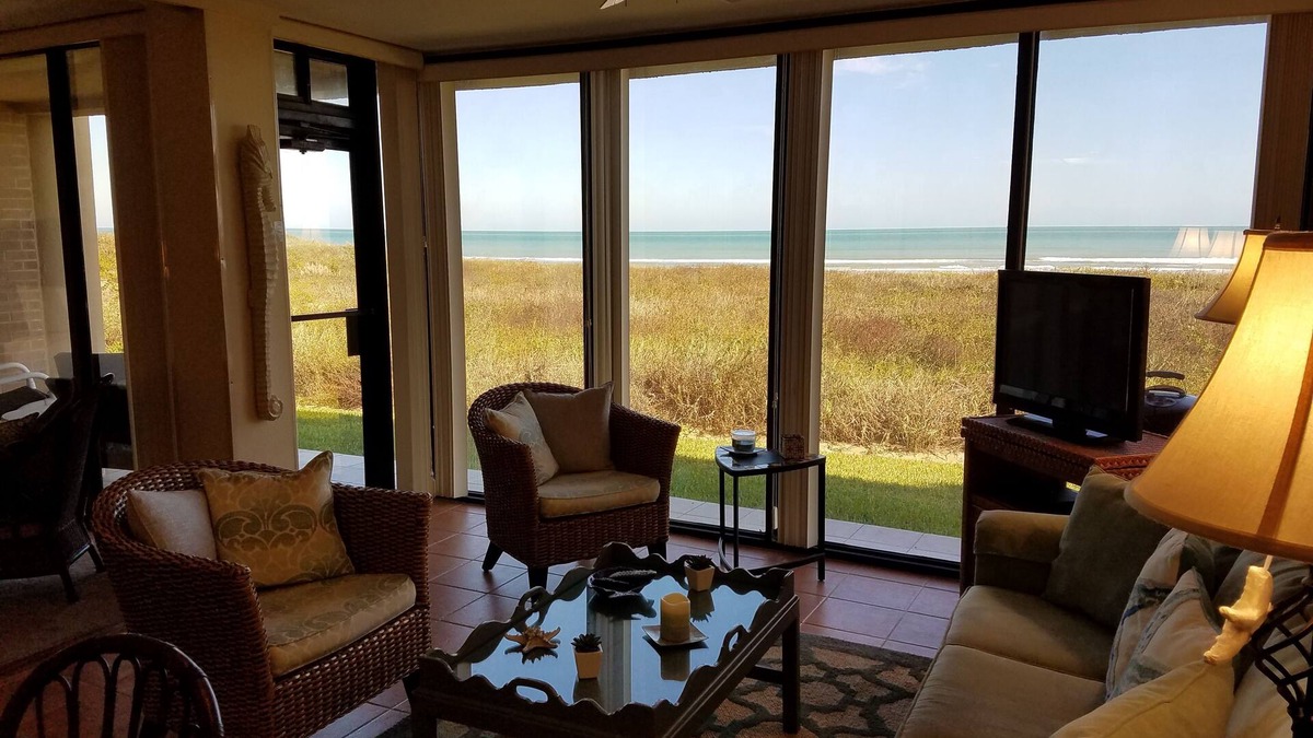 South Padre Island Condo | Beachfront Ground Floor - Steps to Beach, Unbelievable Views!