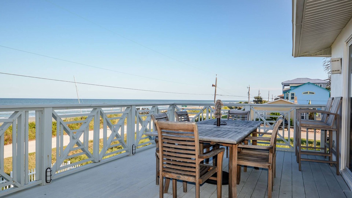 New Smyrna Beach House | Beachfront home with large deck, perfect for families! - 6492 S. Atlantic